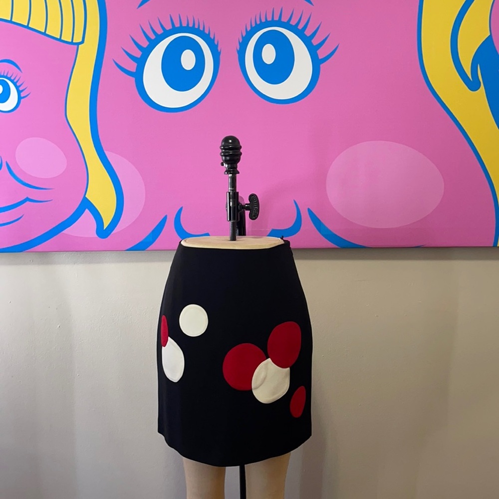Moschino Cheap Chic Polka Dot Skirt The Nanny